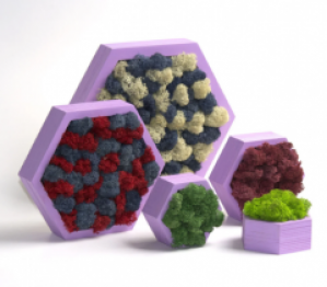 Мох в сотах Плитка из мхом Стабилизированый мох настенный декор (1563858-De)