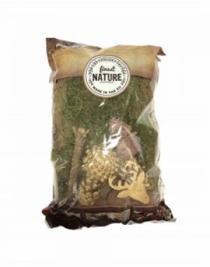 Стабилизированный декоративный мох с шишками и оленем Edeka 100 г Edeka зеленый ED2-10400