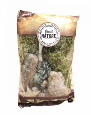 Стабилизированный декоративный мох с шишками и корой Edeka 100 г Edeka зеленый ED2-10401