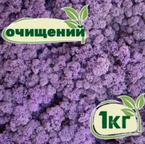 Очищенный стабилизированный мох ягель Nordic moss Эрика 1 кг