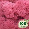 Стабилизированный мох ягель Nordic moss Цикламен 100 грамм