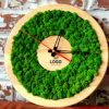 Часы настенные со стабилизированным мхом Woodhouse Clock Skyline декор для дома офиса 30 см