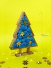 Декор елочка со стабилизированным мхом WoodHouse Christmas tree wooden синий деревянная елка