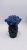 Стабілізований мох Череп синій Kora_Bog в бетонному кашпо ручної роботи М-26