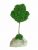 Стабилизированный мох дерево Reindeer Moss b/51/05/500/17 темный зеленый