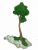 Стабилизированный мох дерево Reindeer Moss b/51/05/500/34 зеленый