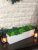 Декор деревянное белое кашпо со стабилизированным мхом микс зеленый салатовый 40*10 см